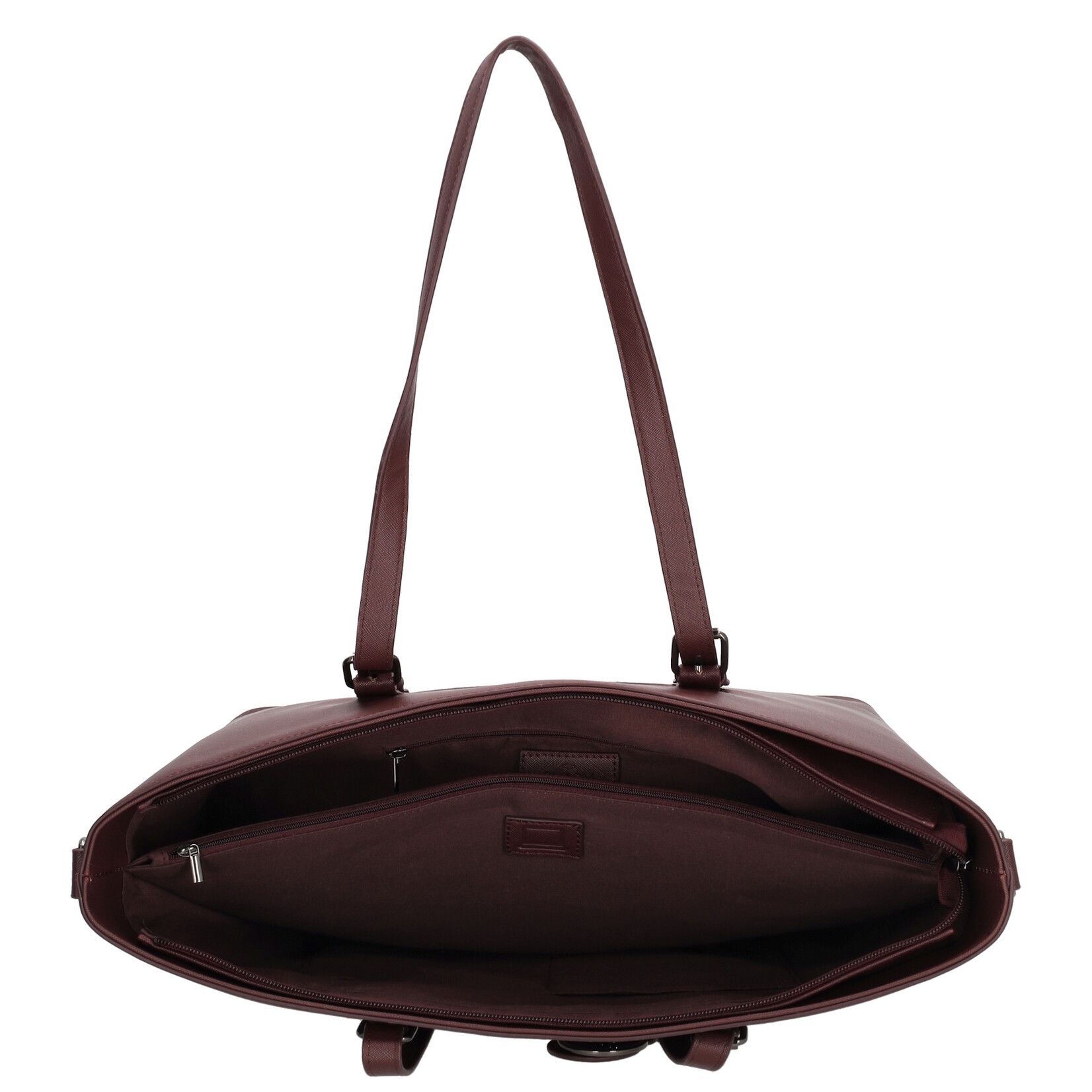 Charm London Charm London Birmingham shopper 15,6 inch laptopvak - bordeaux
