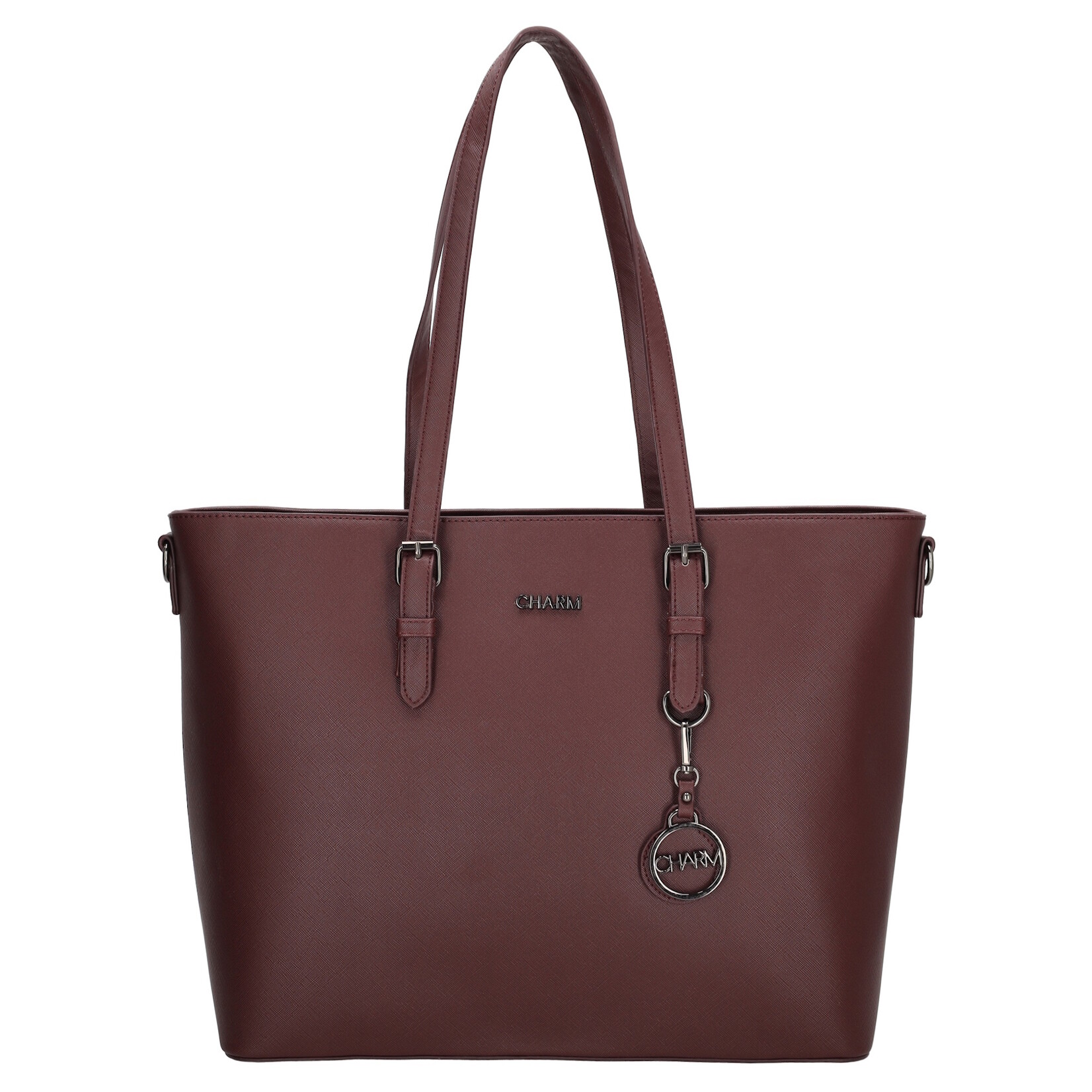 Charm London Charm London Birmingham shopper 15,6 inch laptopvak - bordeaux
