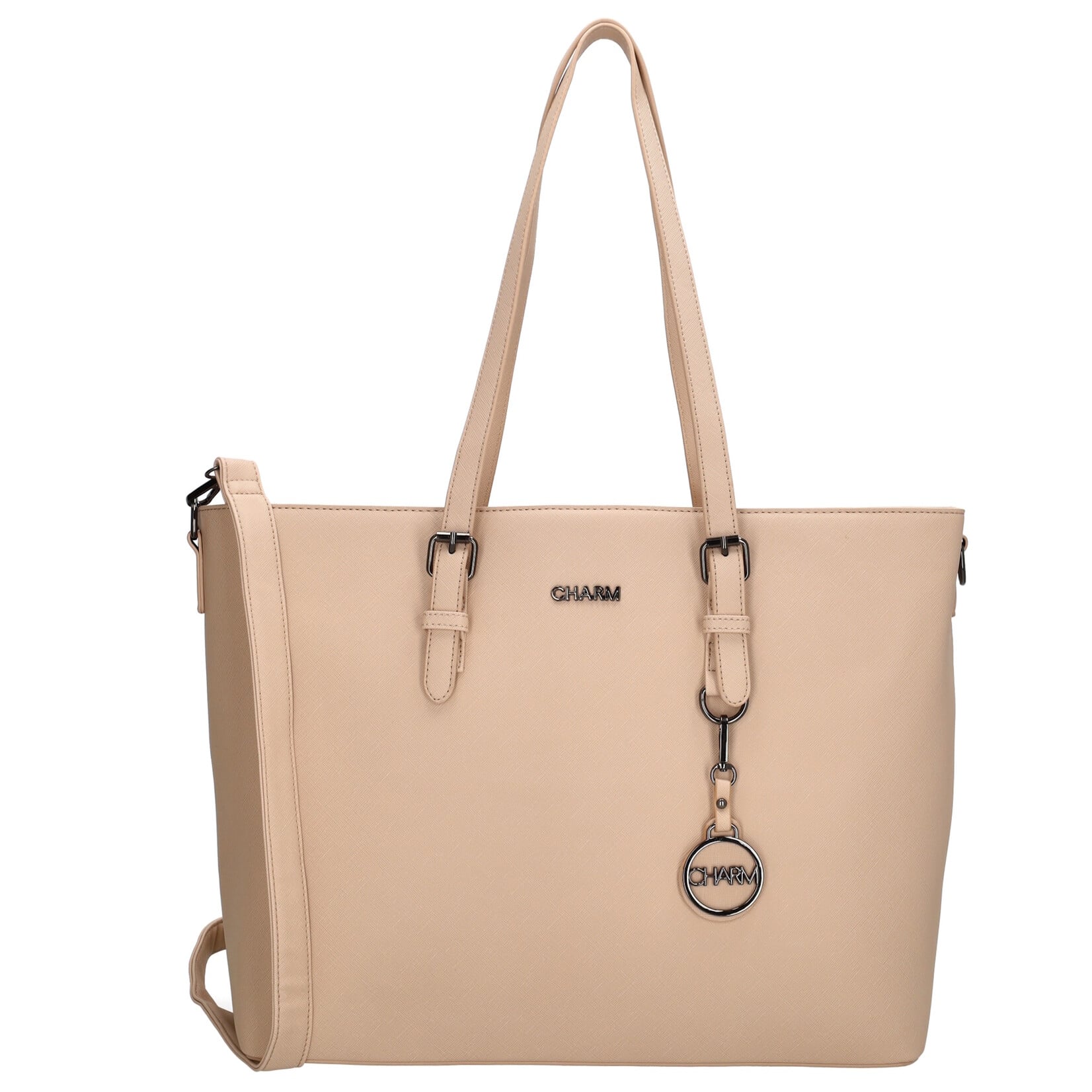 Charm London Charm London Birmingham shopper 15,6 inch laptopvak - lichtrose