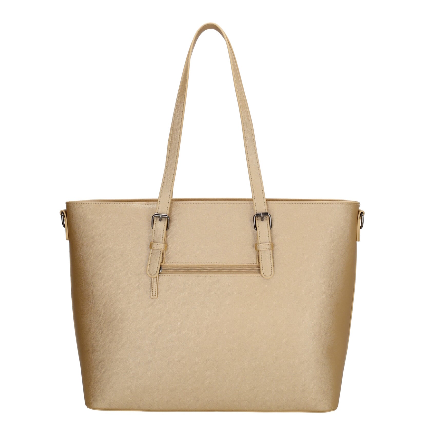 Charm London Charm London Birmingham shopper 15,6 inch laptopvak - lichtgoud