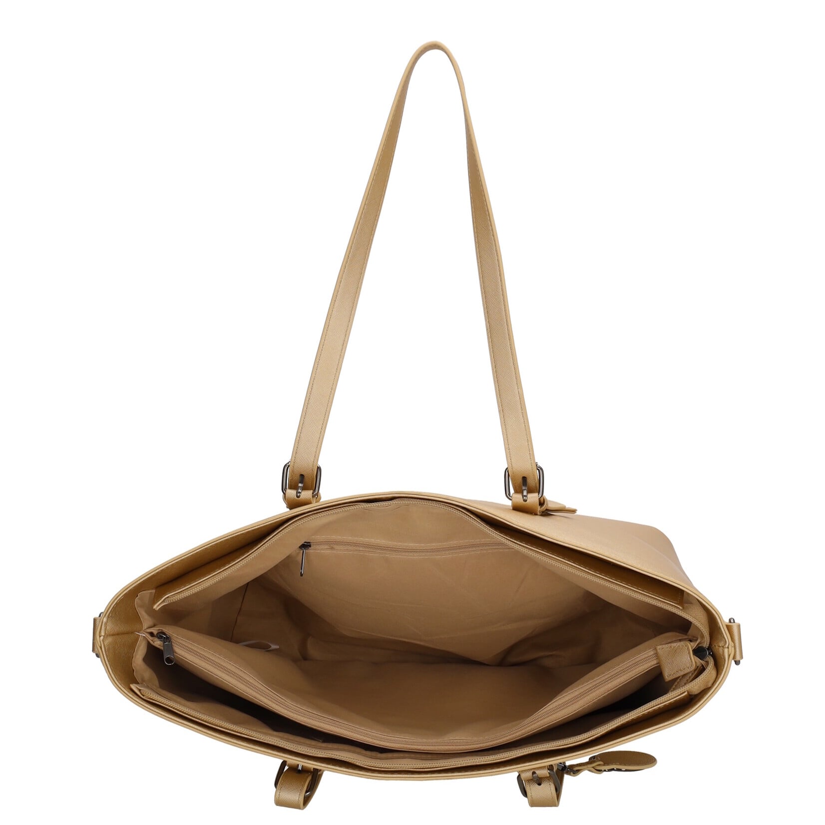 Charm London Charm London Birmingham shopper 15,6 inch laptopvak - lichtgoud