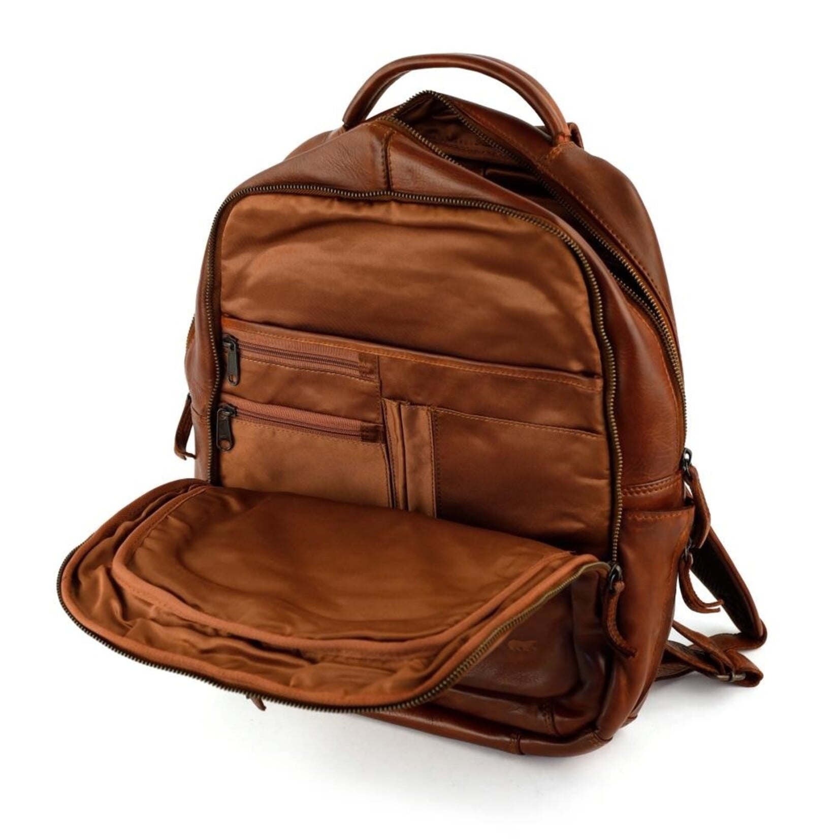 Bear Design Bear Design Mace laptop rugtas leer 15,6 inch - cognac