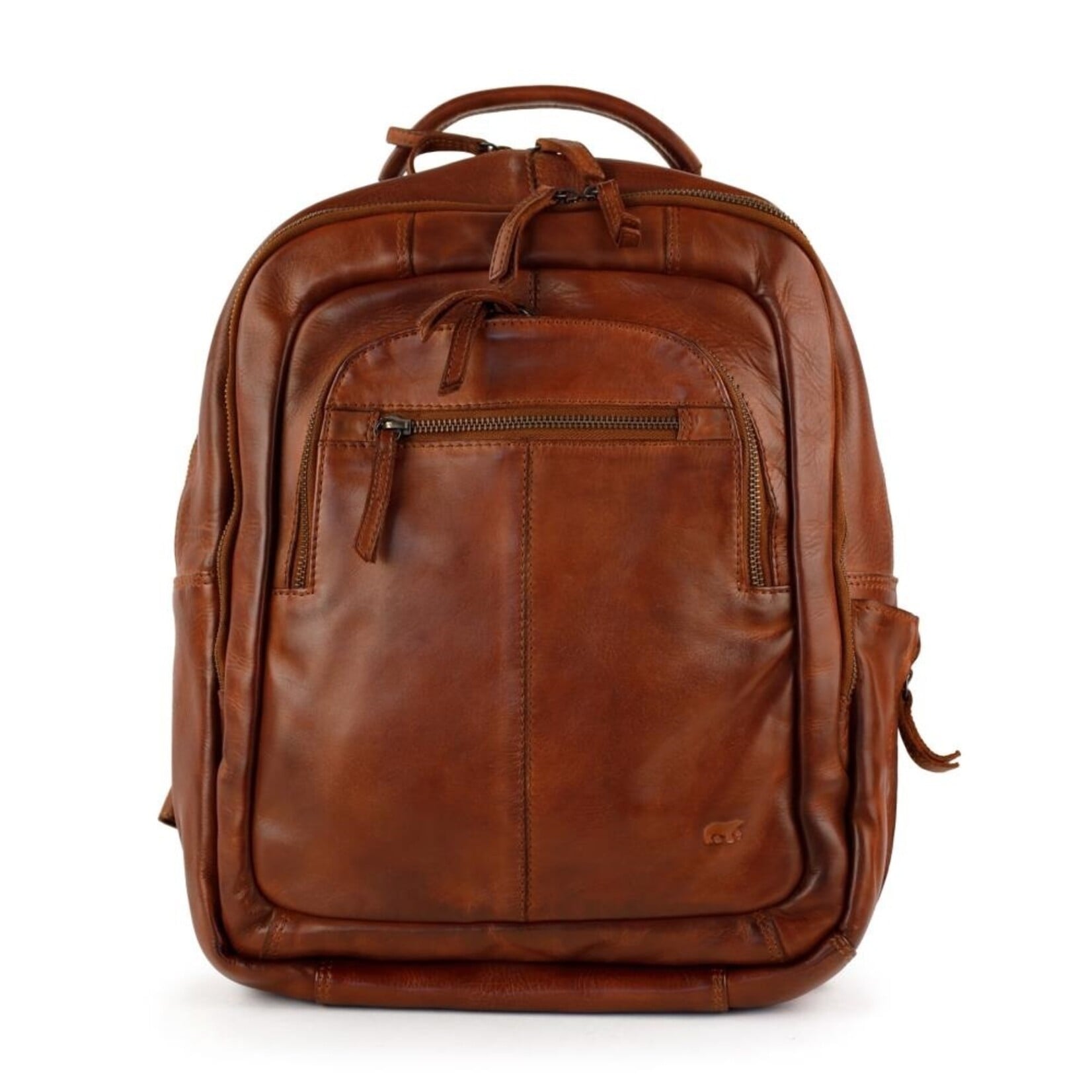 Bear Design Bear Design Mace laptop rugtas leer 15,6 inch - cognac