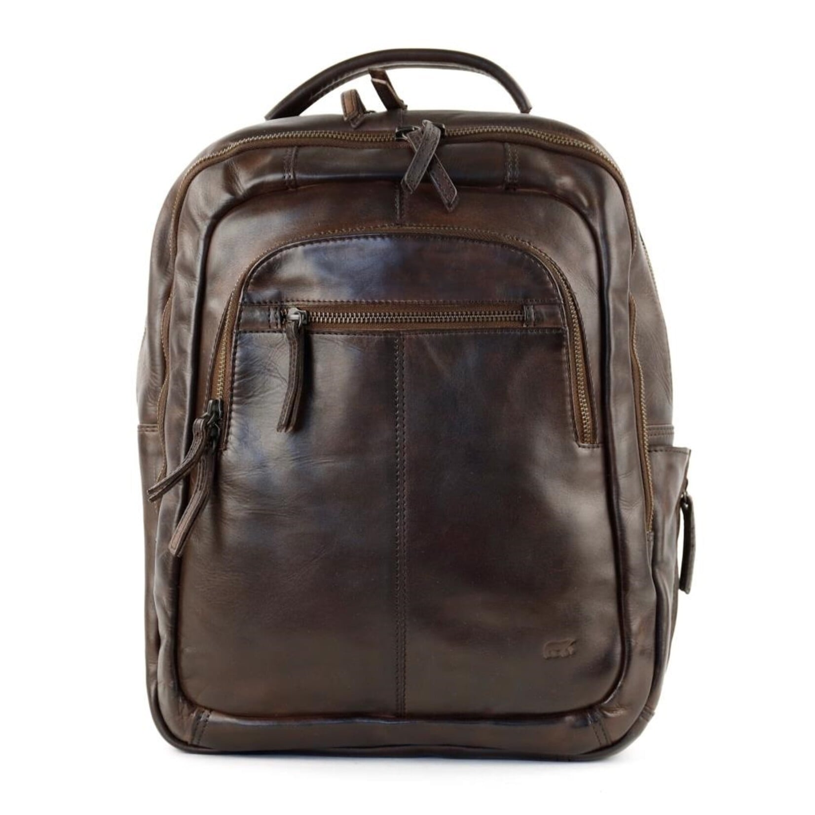 Bear Design Bear Design Mace laptop rugtas leer 15,6 inch - donkerbruin