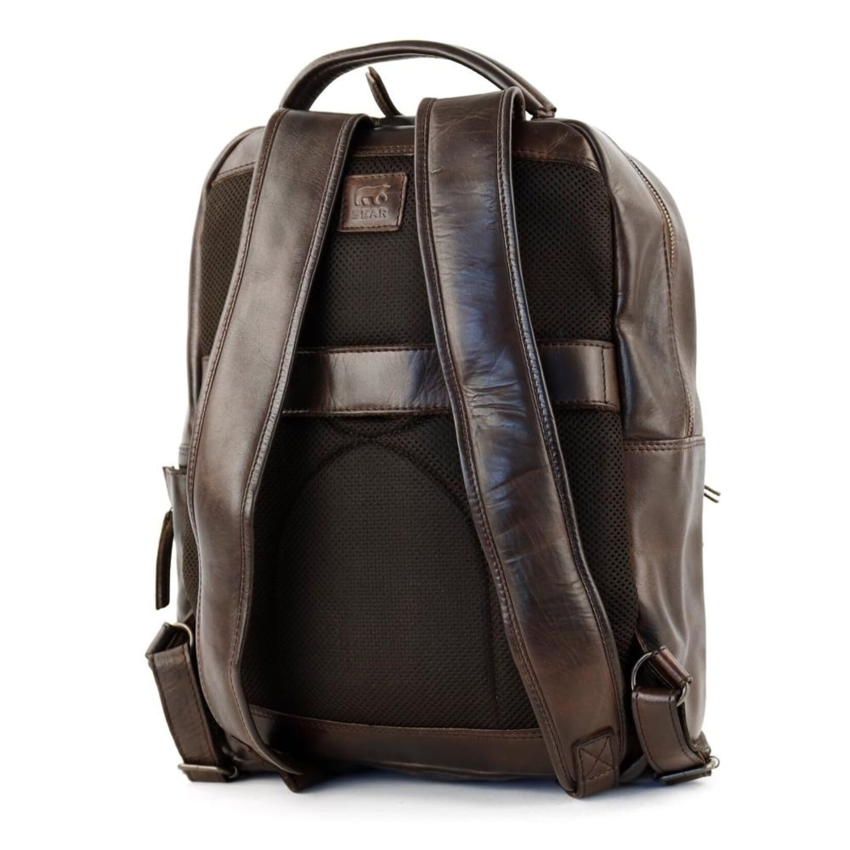 Bear Design Bear Design Mace laptop rugtas leer 15,6 inch - donkerbruin