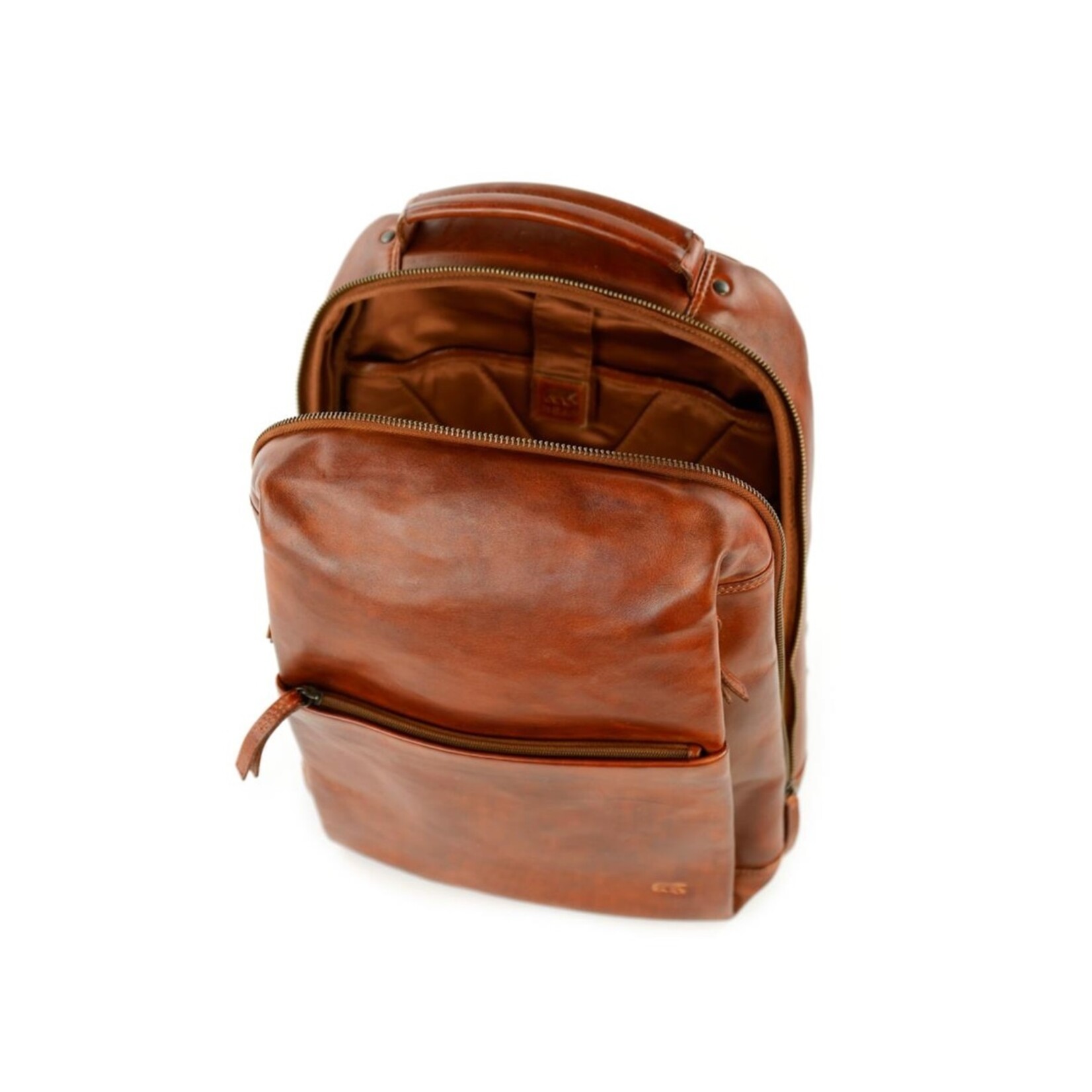 Bear Design Bear Design Mathijs laptop rugtas leer 14 inch - cognac