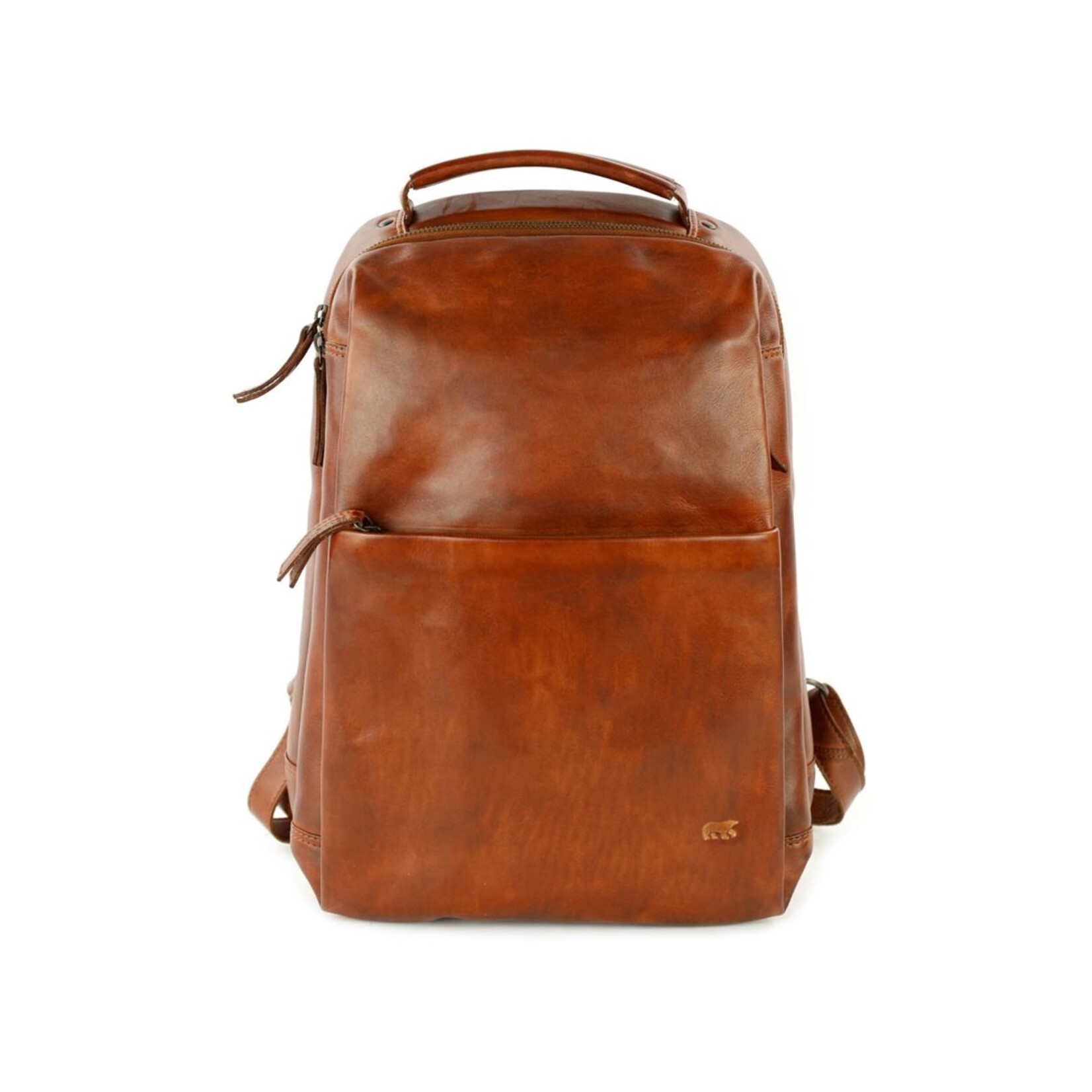 Bear Design Bear Design Mathijs laptop rugtas leer 14 inch - cognac