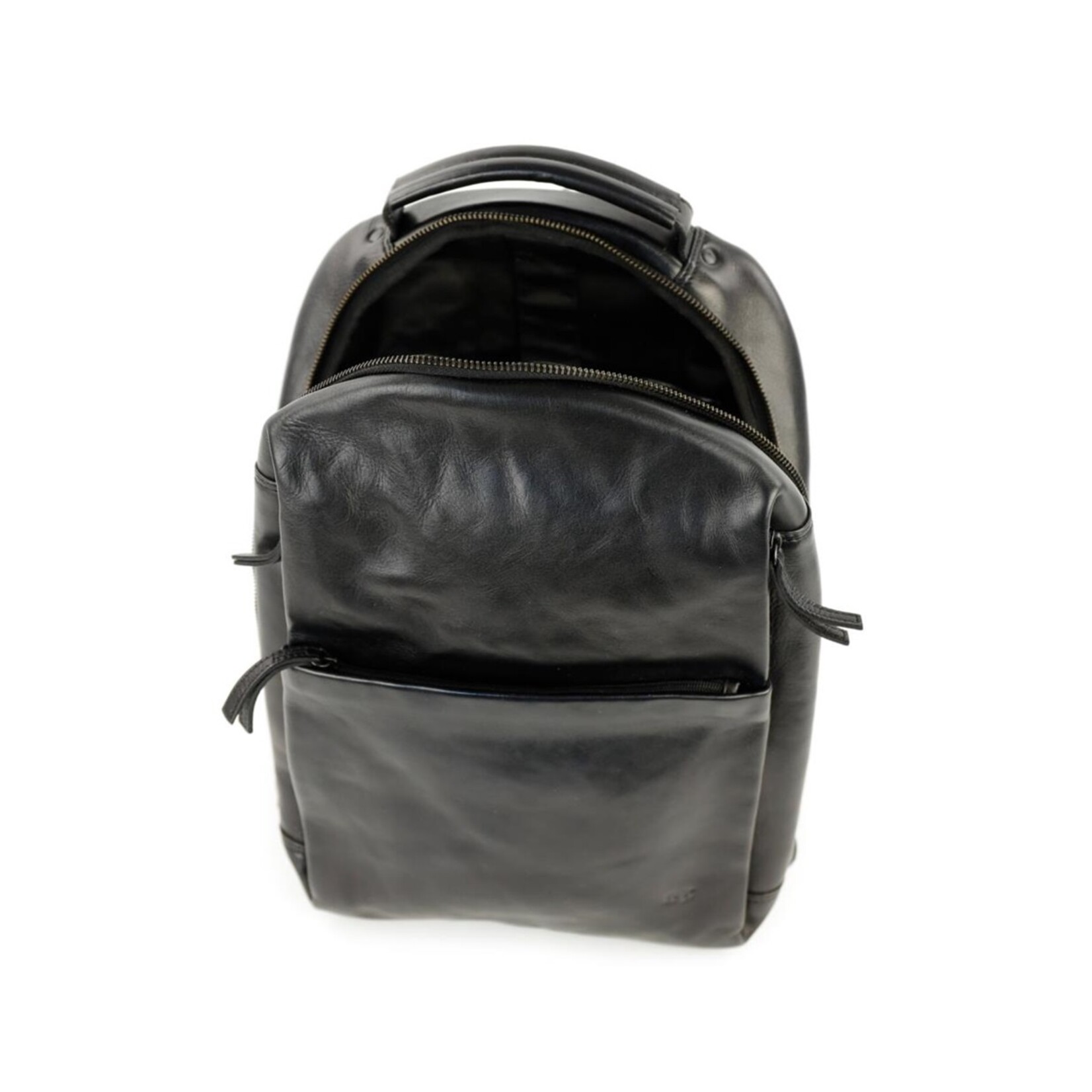 Bear Design Bear Design Mathijs laptop rugtas leer 14 inch - zwart