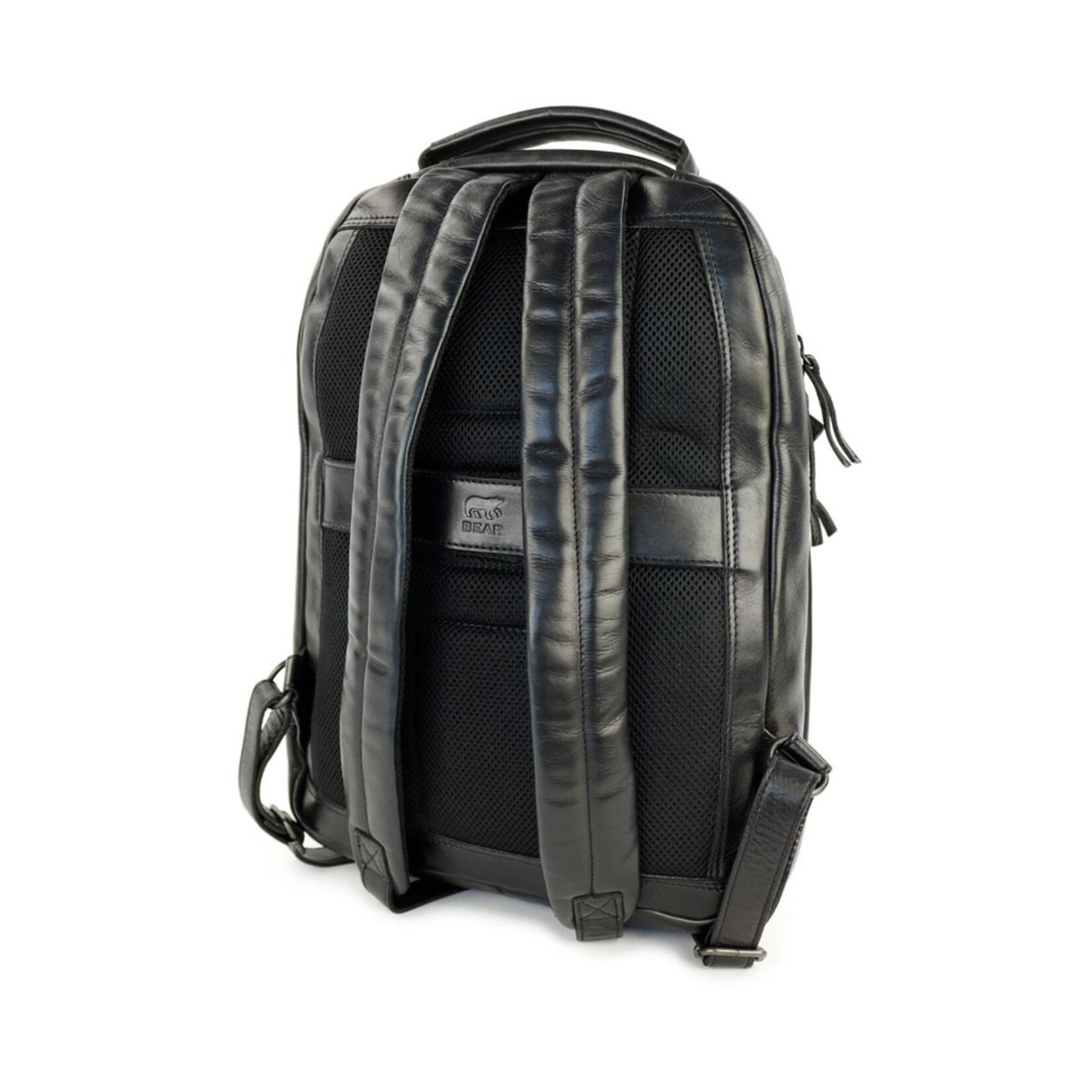 Bear Design Bear Design Mathijs laptop rugtas leer 14 inch - zwart