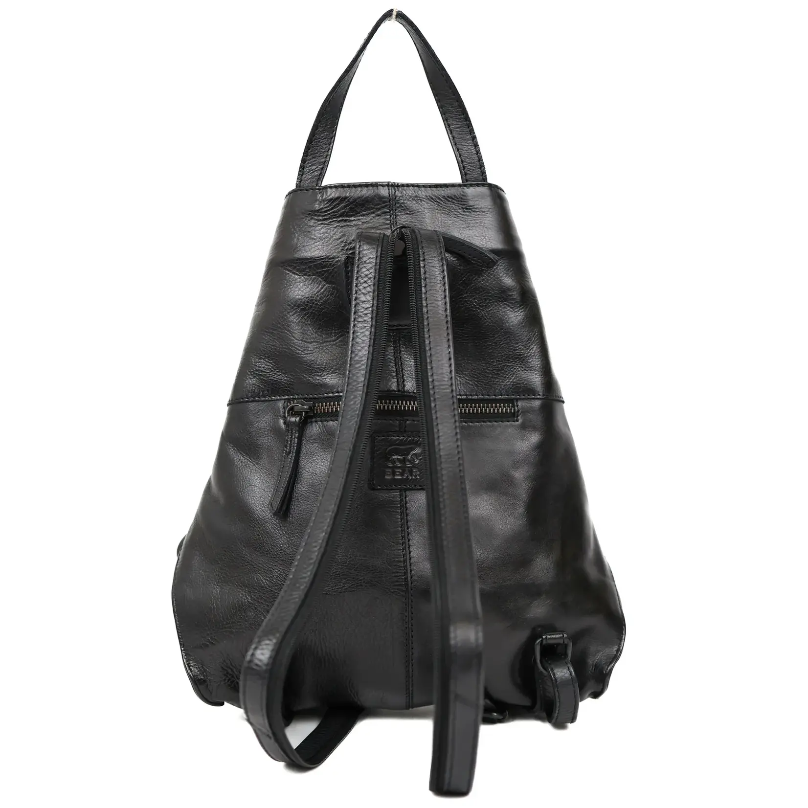 Bear Design Bear Design Lisa rugtas leer dames Cow-Lavato - zwart