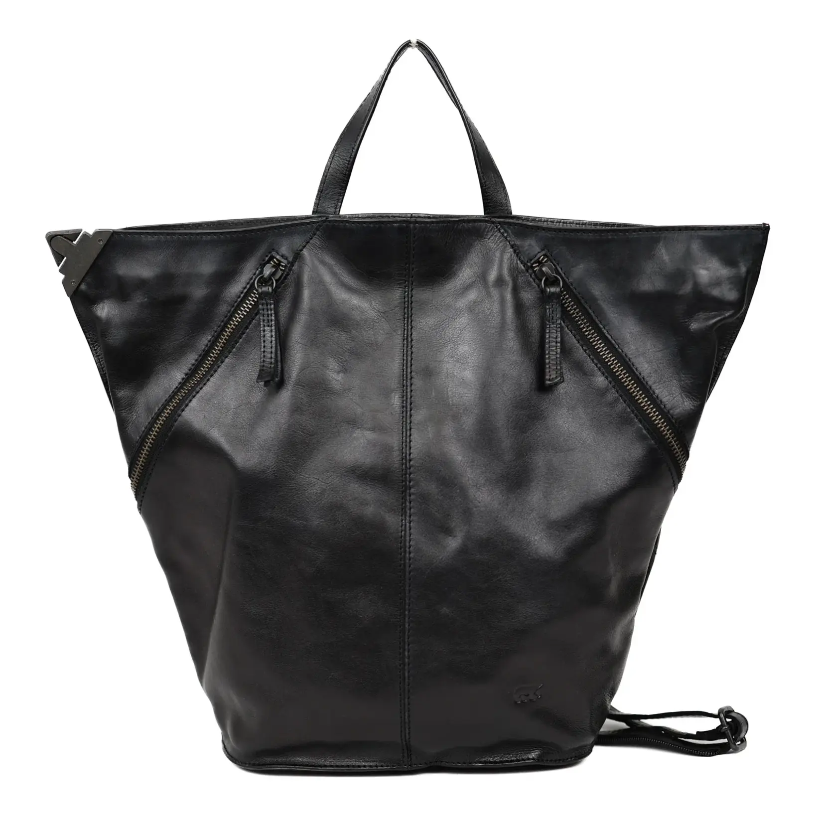 Bear Design Bear Design Lisa rugtas leer dames Cow-Lavato - zwart