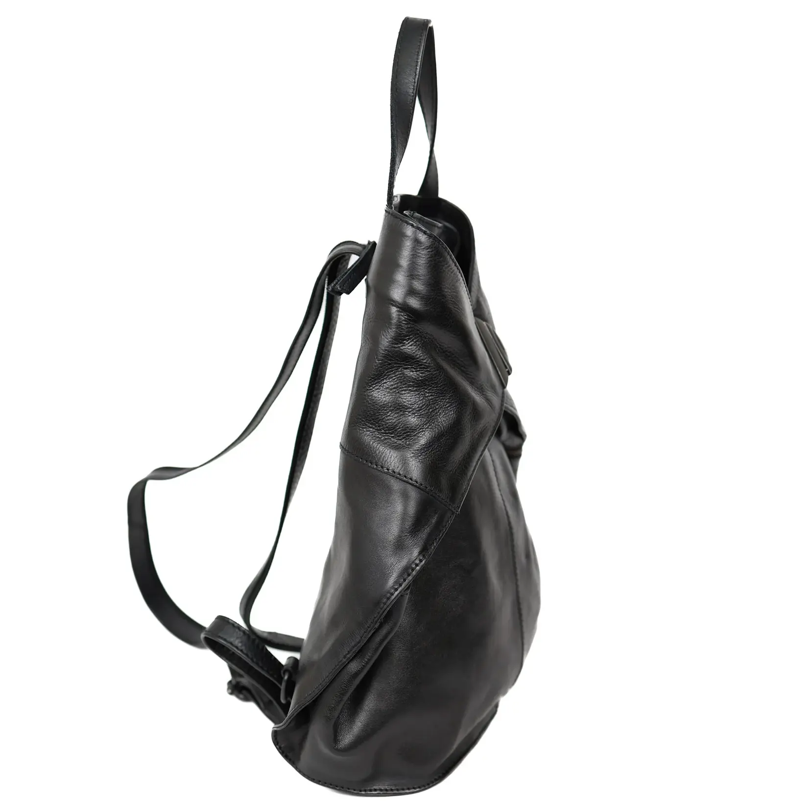 Bear Design Bear Design Lisa rugtas leer dames Cow-Lavato - zwart