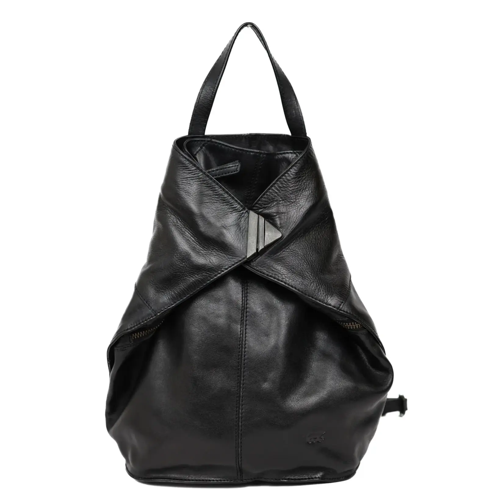 Bear Design Bear Design Lisa rugtas leer dames Cow-Lavato - zwart