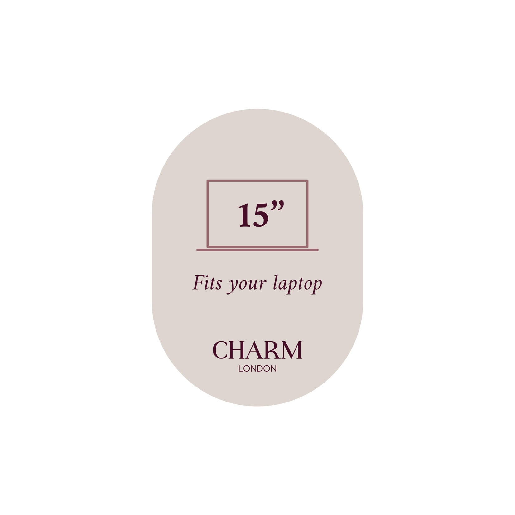 Charm London Charm London Berlin city bag 15,6 inch voor werk en school - zwart