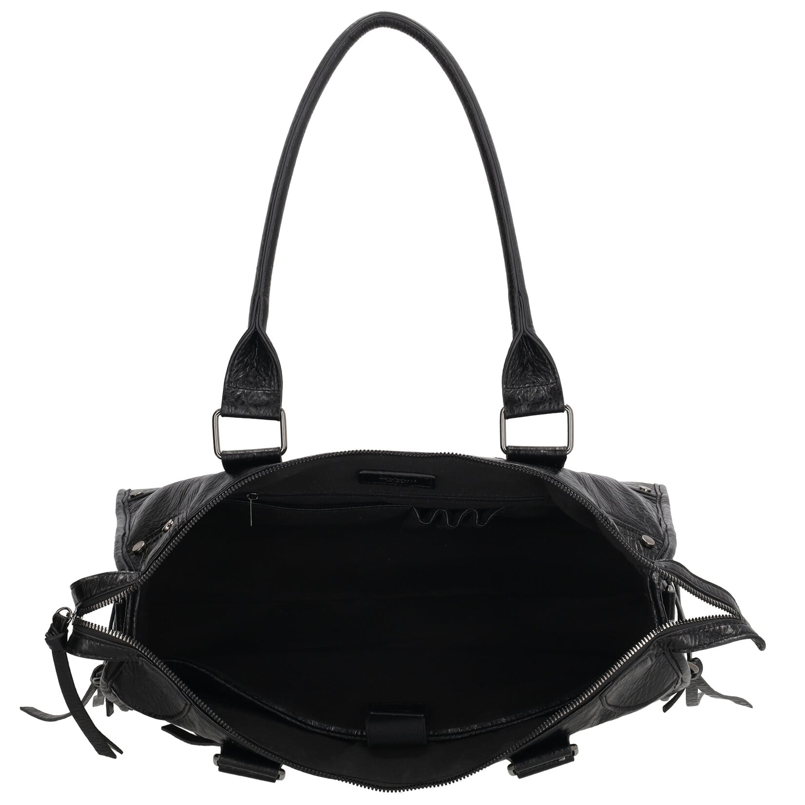 Charm London Charm London Berlin city bag 15,6 inch voor werk en school - zwart