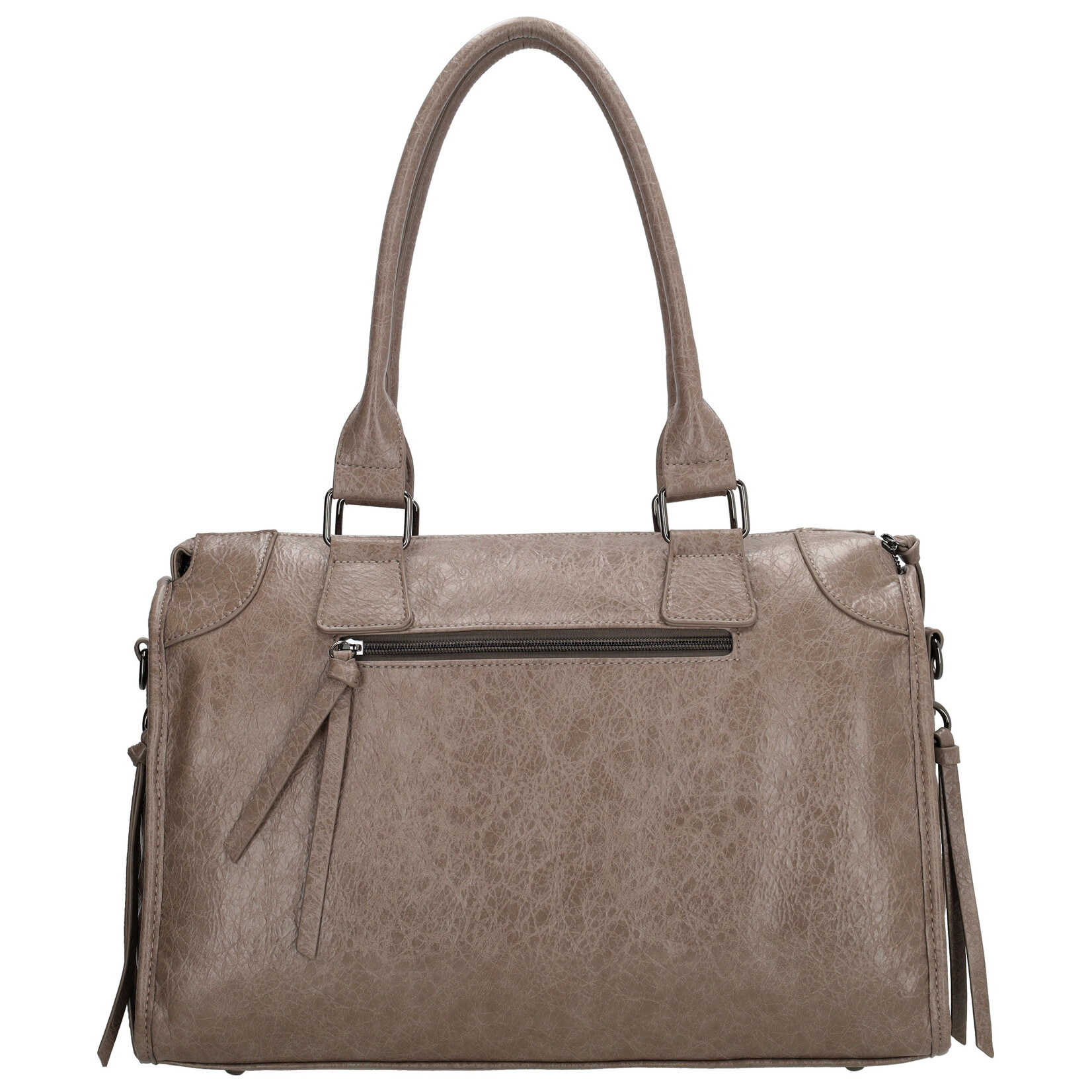 Charm London Charm London Berlin city bag 15,6 inch voor werk en school - taupe