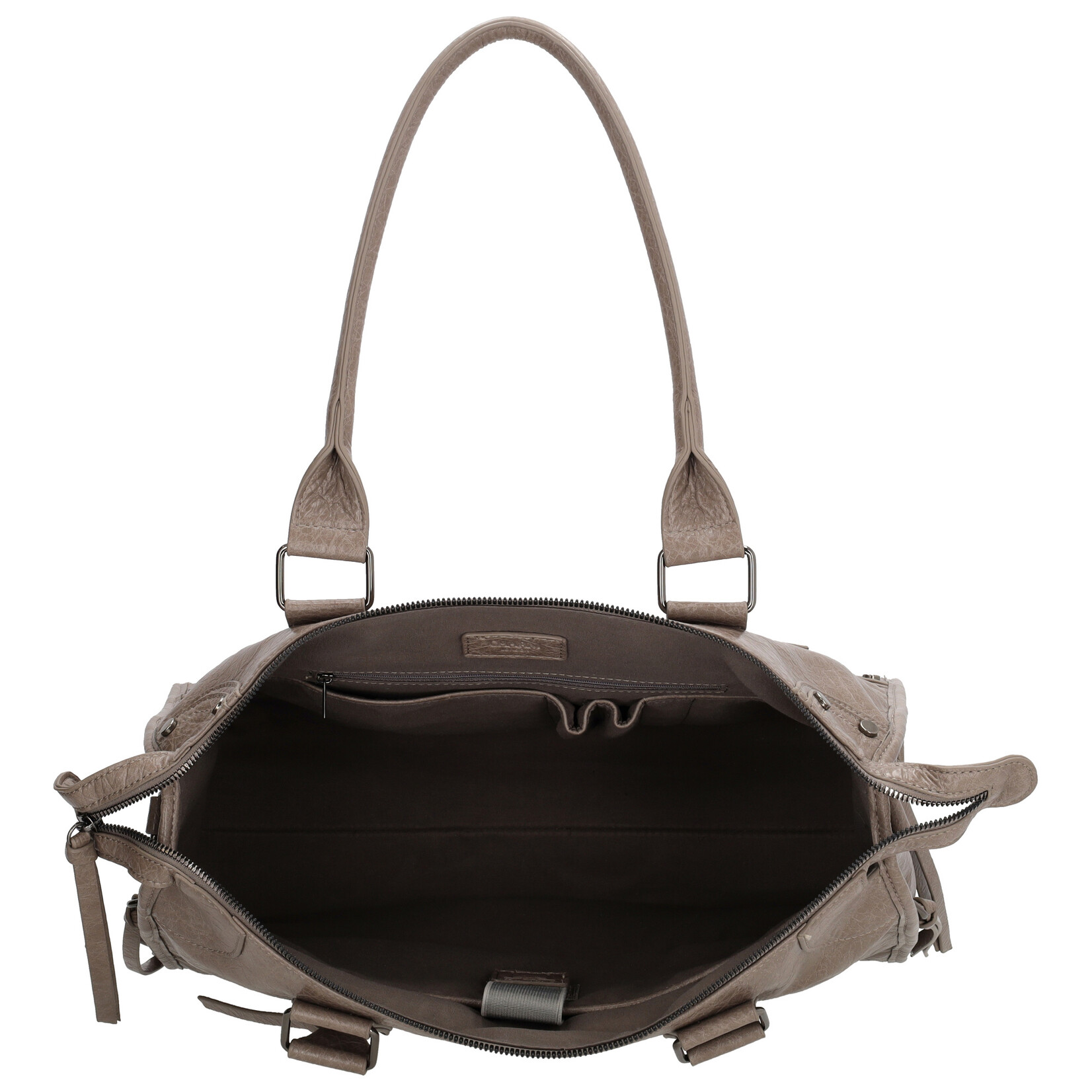 Charm London Charm London Berlin city bag 15,6 inch voor werk en school - taupe