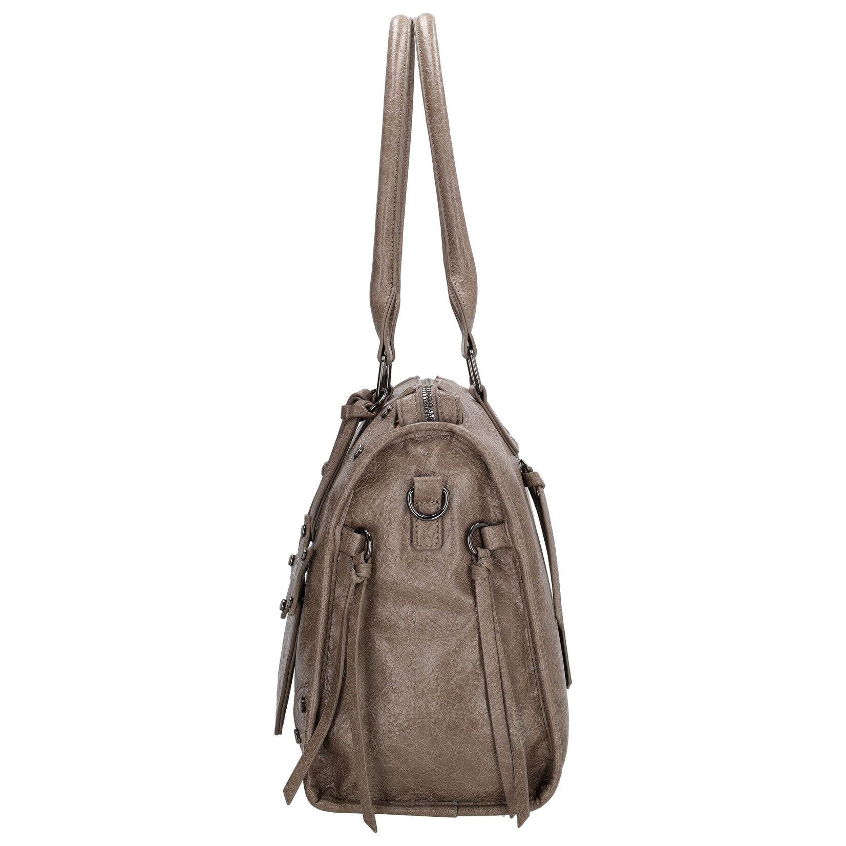 Charm London Charm London Berlin city bag 15,6 inch voor werk en school - taupe