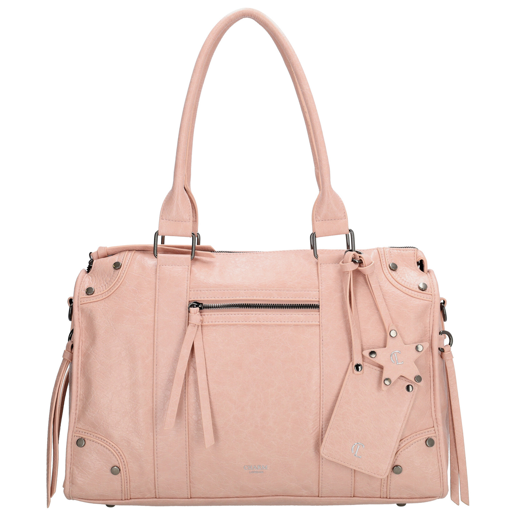 Charm London Charm London Berlin city bag 15,6 inch voor werk en school - oudrose