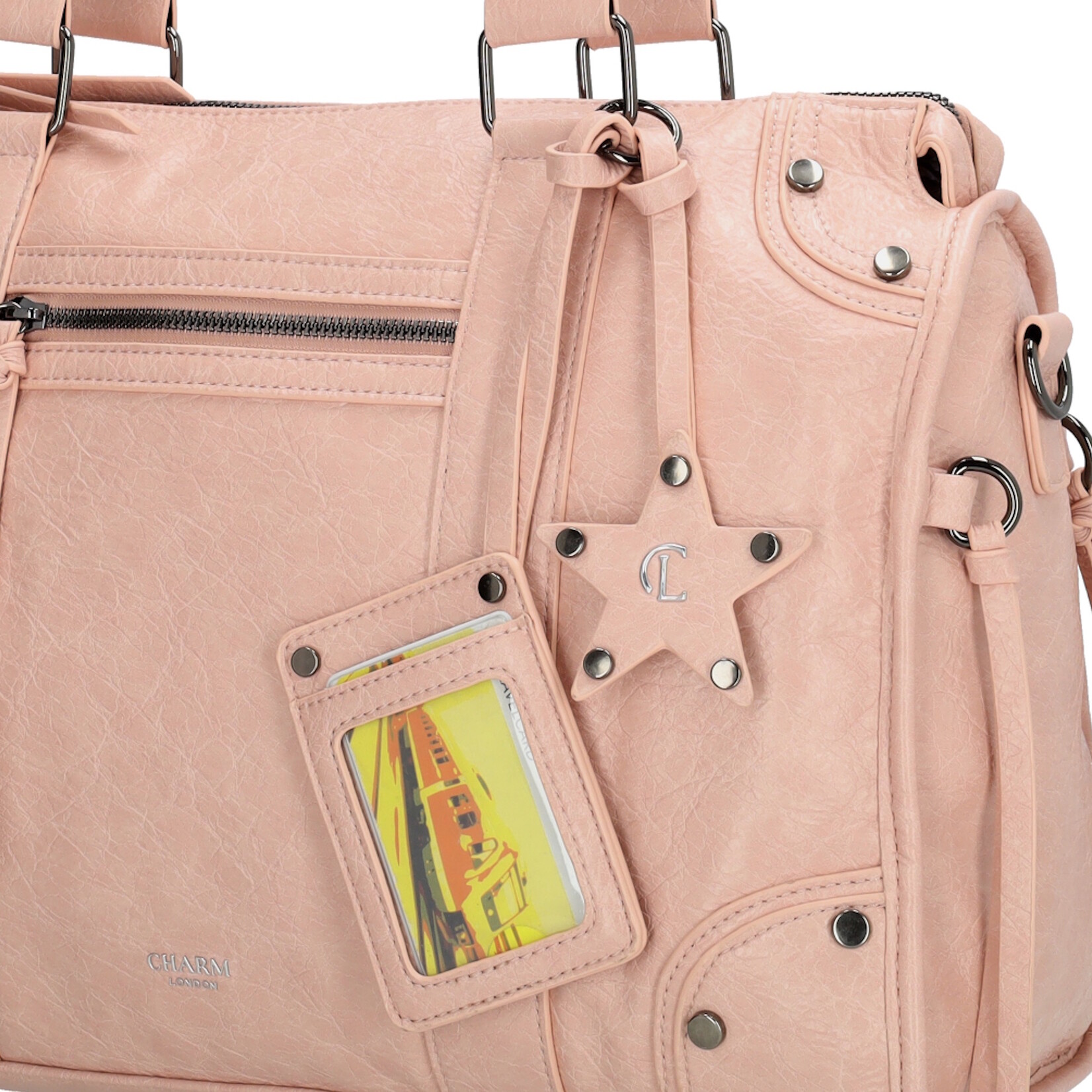 Charm London Charm London Berlin city bag 15,6 inch voor werk en school - oudrose