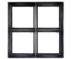 Stalen raam - vierkant vast - dubbel glas