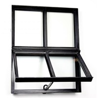 Stalen raam - vierkant openslaand - dubbel glas