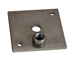 Stelplaat betonpoer - losse moer M16 - incl. houtdraadbouten