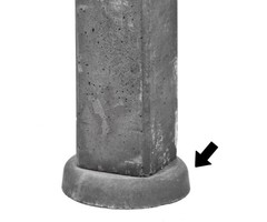 Wegzakpreventie / steltegel beton - 25 x 5 cm