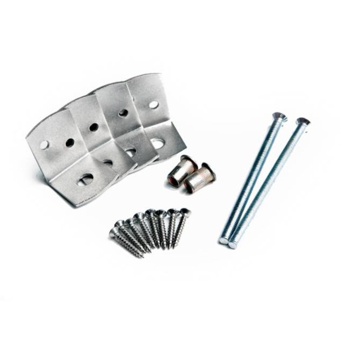 Bevestigingsset betonpaal RVS - compleet