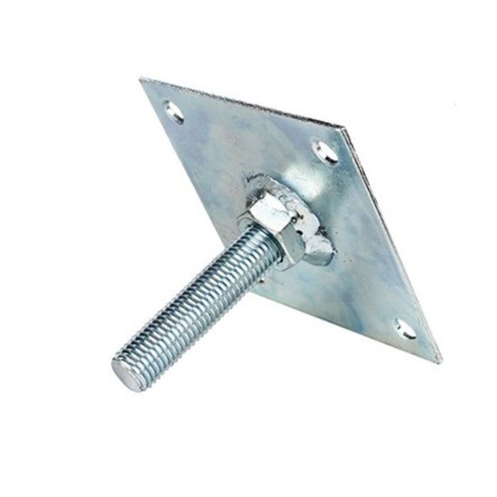 Hoogteverstelling VERZINKT t.b.v. betonpoer