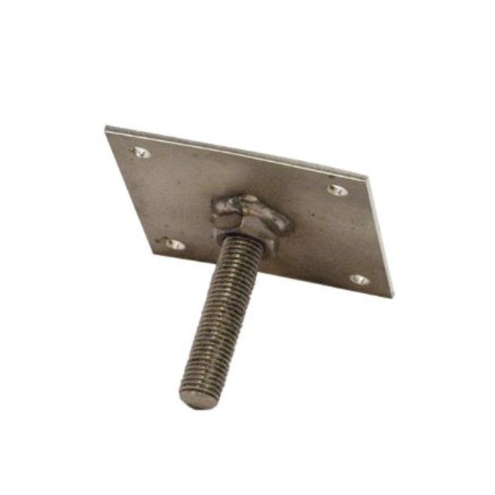 Hoogteverstelling RVS t.b.v. betonpoer