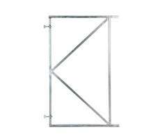Stalen poortframe gegalvaniseerd incl. verstelbare ogen - Diverse maten