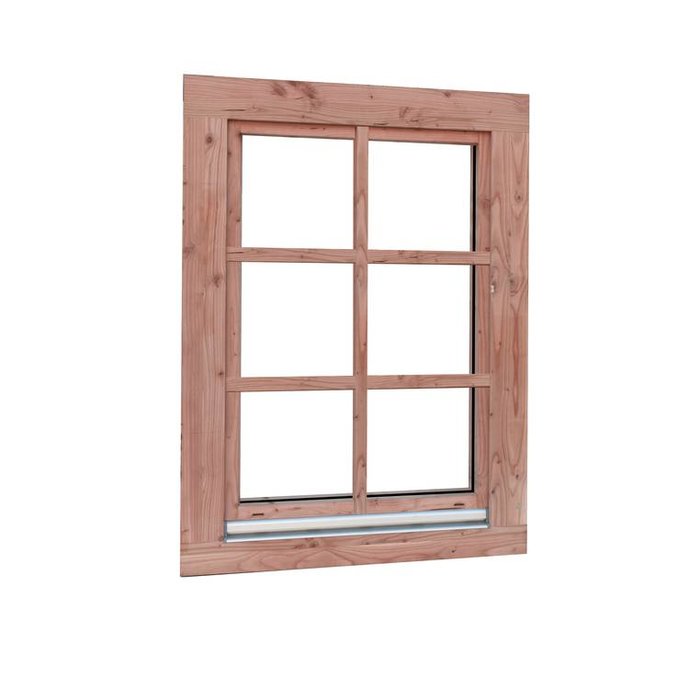 Prestige Douglas draai/kiepraam - Dubbel glas - 84,4 x 120,4 cm