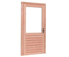 Prestige Douglas enkele deur (6 ruits) - Dubbel glas - 109 x 221 cm
