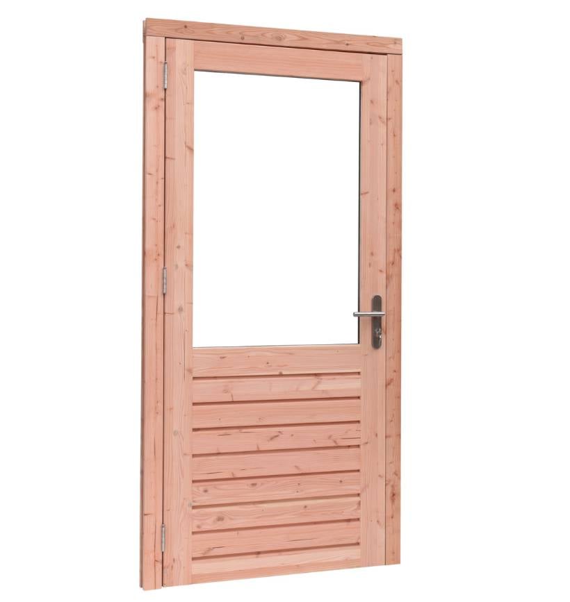 Prestige Douglas enkele deur - Dubbel glas - 108x209 cm