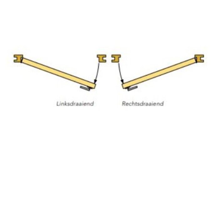 Prestige Douglas enkele deur - Dubbel glas - 108x209 cm