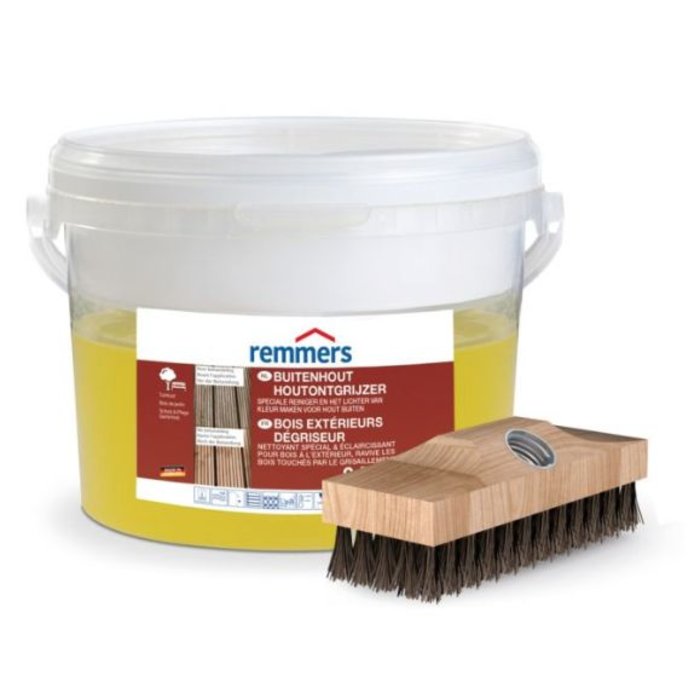 Remmers hout ontgrijzer 2,5 L incl. borstel