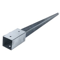 Paalhouder met punt verzinkt - 9,1 x 9,1 x 90 cm Paalhouder met punt verzinkt - 9,1 x 9,1 x 90 cm