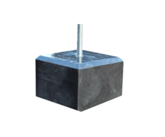 Lage Betonpoer Glad / Velling 17 x 17 x 10 cm (bovenzijde 15 x 15 cm)