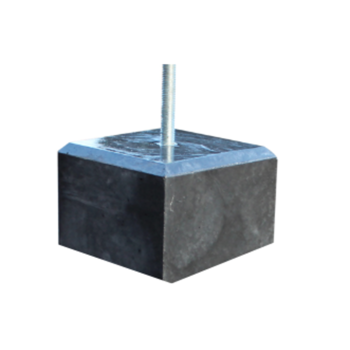 Lage Betonpoer Glad / Velling 17 x 17 x 10 cm (bovenzijde 15 x 15 cm)