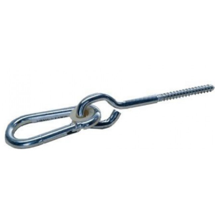 Schommelhaak met schroefdraad - verzinkt