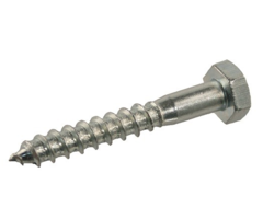 Houtdraadbout verzinkt 4.6 DIN 571 M8 x 50 mm