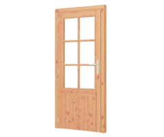Enkele glasdeur lariks Douglas - B91,00 x H200,6 cm
