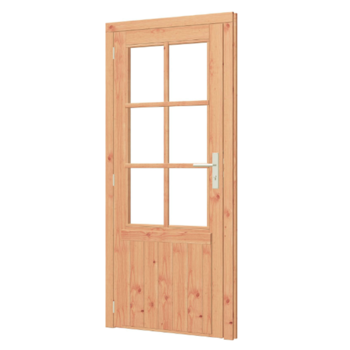 Enkele glasdeur lariks Douglas - B91,00 x H200,6 cm