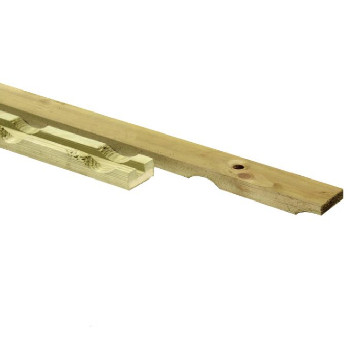 Vuren ventilatielat FSC Mix 70% 2,1 x 4,5 cm - Geïmpregneerd