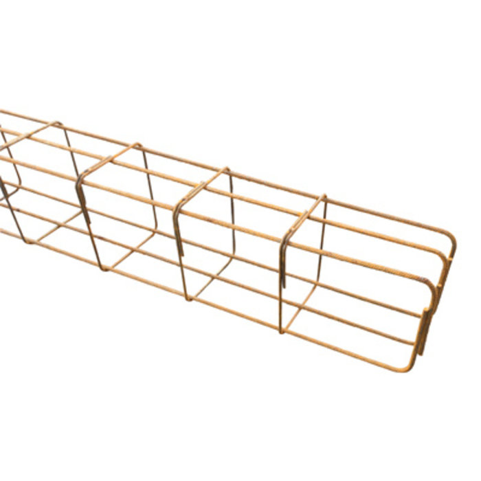 Wapeningskorf Ø12 3K 23 x 33 x 300 cm inclusief verlengde haarspelden