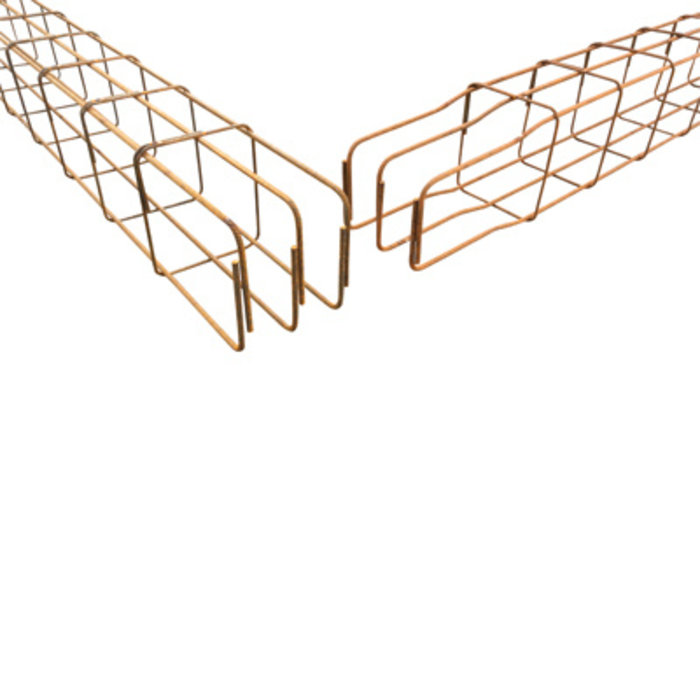 Wapeningskorf Ø12 3B 23 x 33 x 300 cm inclusief verlengde haarspelden