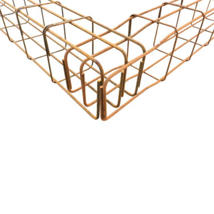 Wapeningskorf Ø12 3B 23 x 33 x 300 cm inclusief verlengde haarspelden