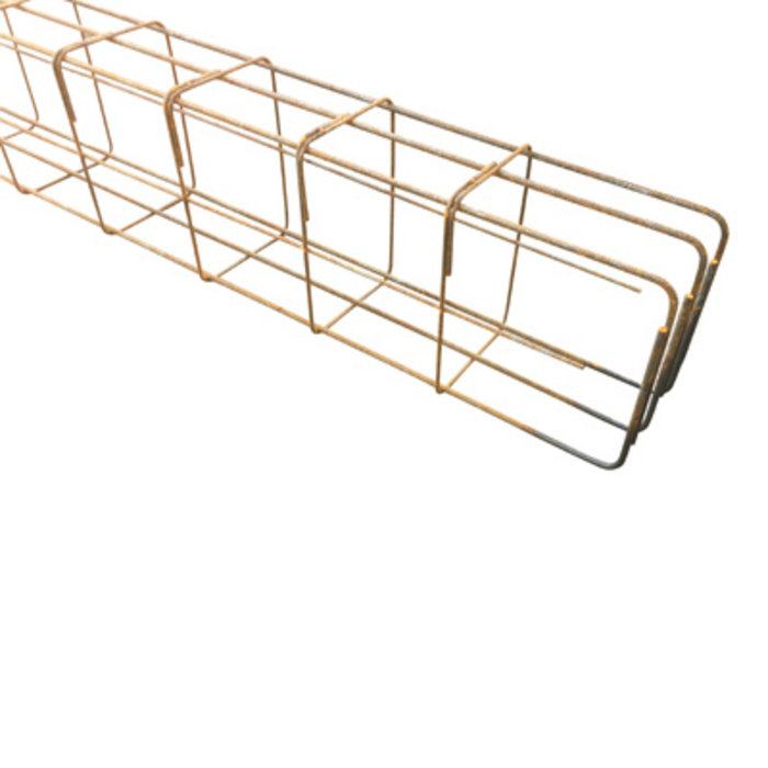 Wapeningskorf Ø12 3K 28 x 43 x 300 cm inclusief verlengde haarspelden