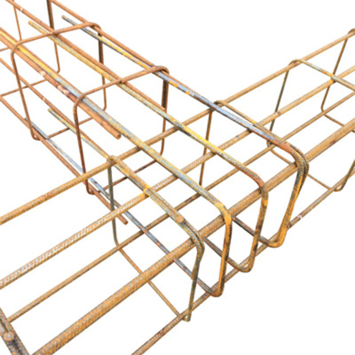 Wapeningskorf Ø12 3O 28 x 43 x 300 cm  inclusief verlengde haarspelden